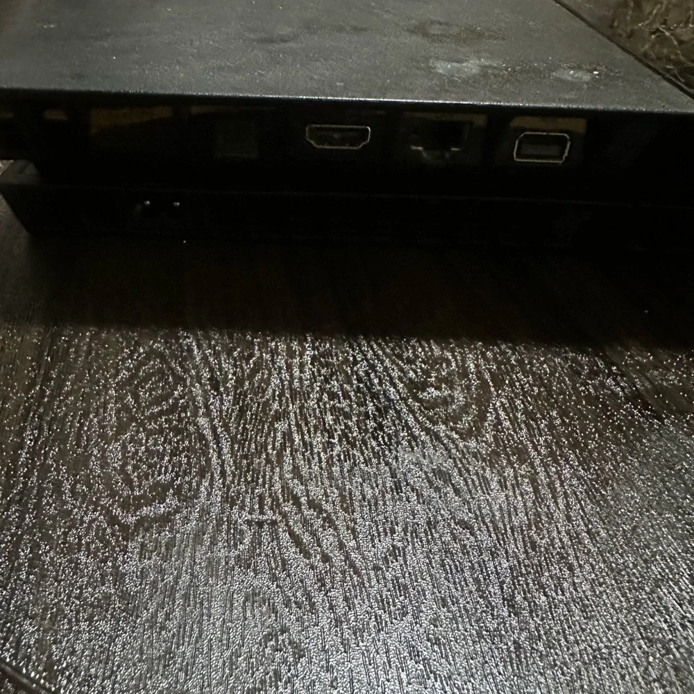 Sony Console Black with Gold and White Accents